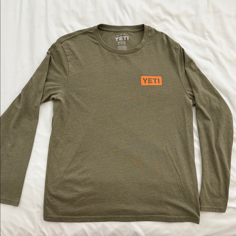 YETI Forest Green Elk Long Sleeve Tee